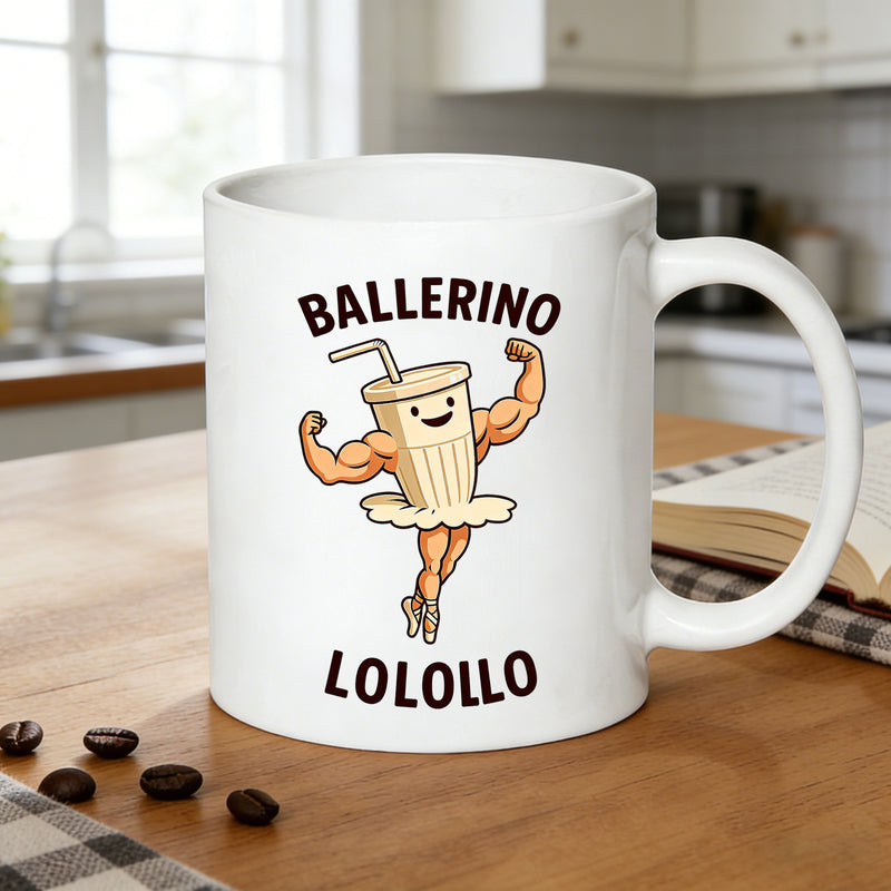 Tailorly White Ceramic 11 oz Mug - lolollo coffee cup design for ballet enthusiasts