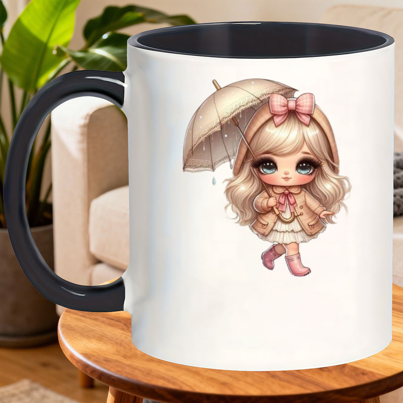Tailorly Black Accent 11 oz Mug - and stylish mugs for ideal for women and perfect as thank you gifts or for a humorous birthday celebration on a