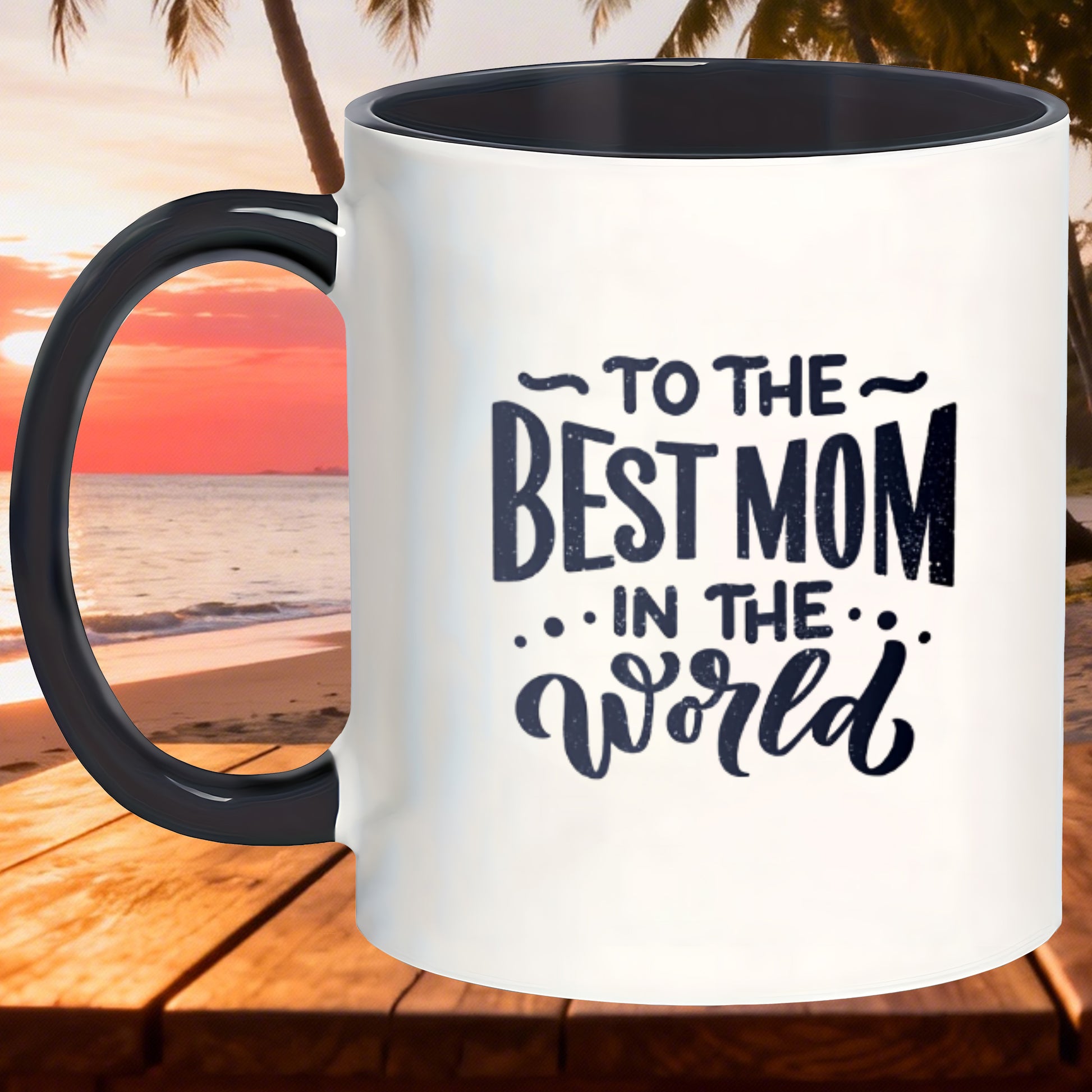 Tailorly Black Accent 11 oz Mug - whimsical charm