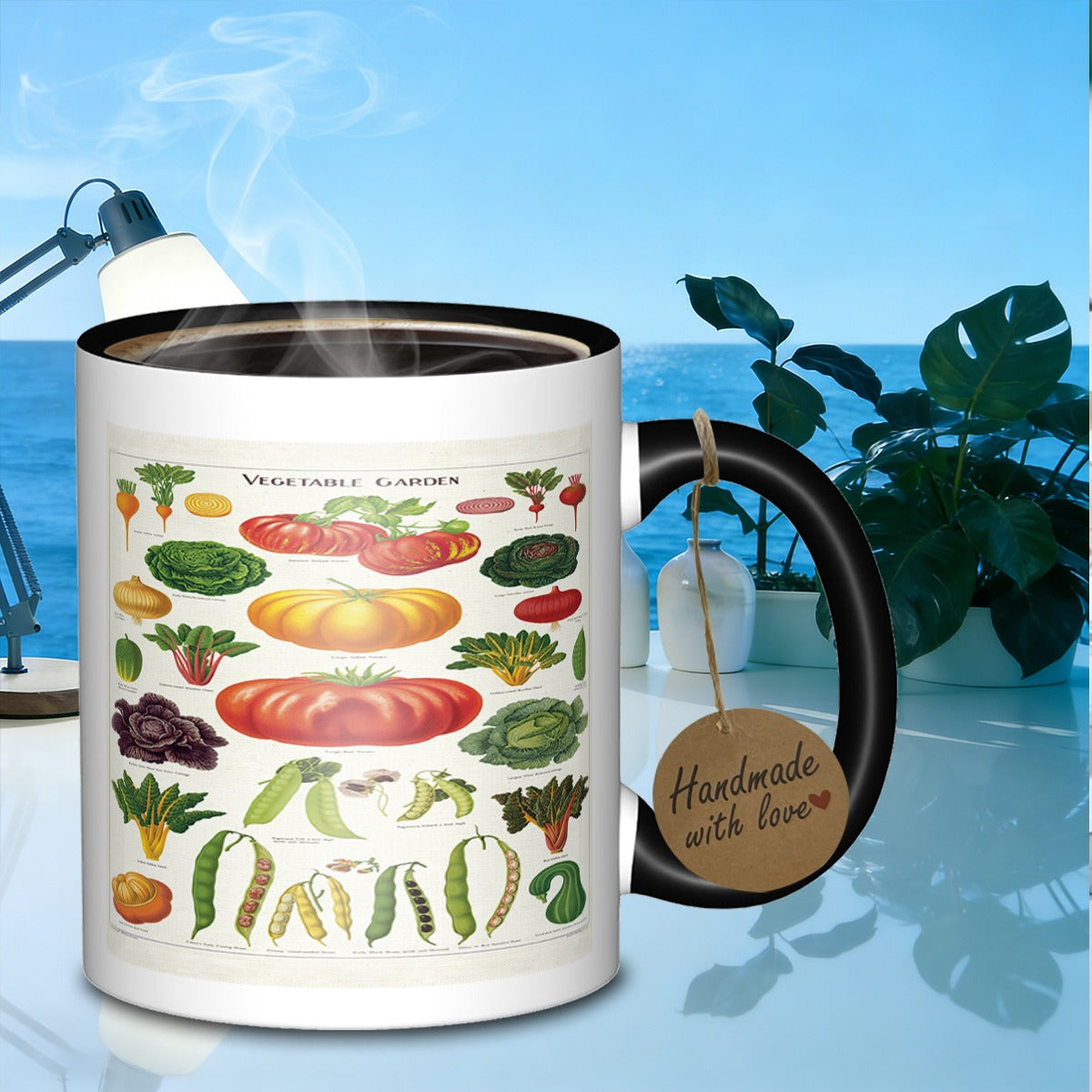 Tailorly Black Accent 11 oz Mug - classic ceramic tea mug for sublimation work outdoor activities and travel a great gift_c521d495375848fcb7198121688f4c27