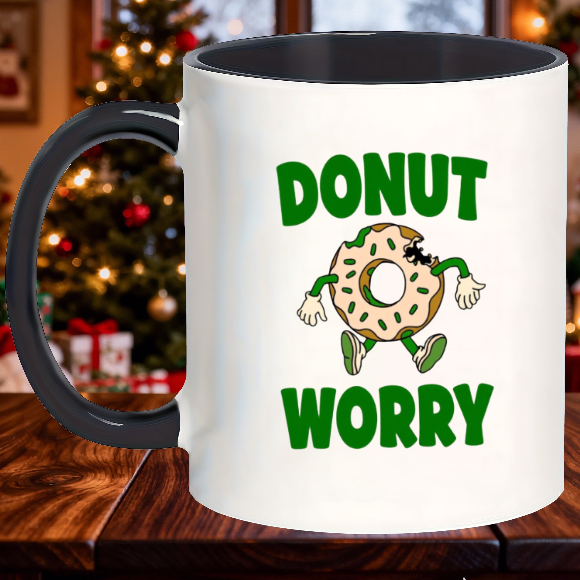 Tailorly Black Accent 11 oz Mug - heavy duty thick walled camping coffee mugs shakes backyard lemonade bedtime chamomile_0e8e4542853347abae914f782065ad8b