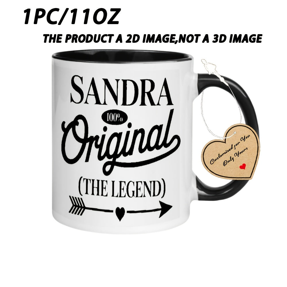Tailorly Black Accent 11 oz Mug - 1pc Original Funny Mug for Restaurant And Business 11 Oz Ceramic Water Cup Gift Coffee Cup Ideal Birthday And