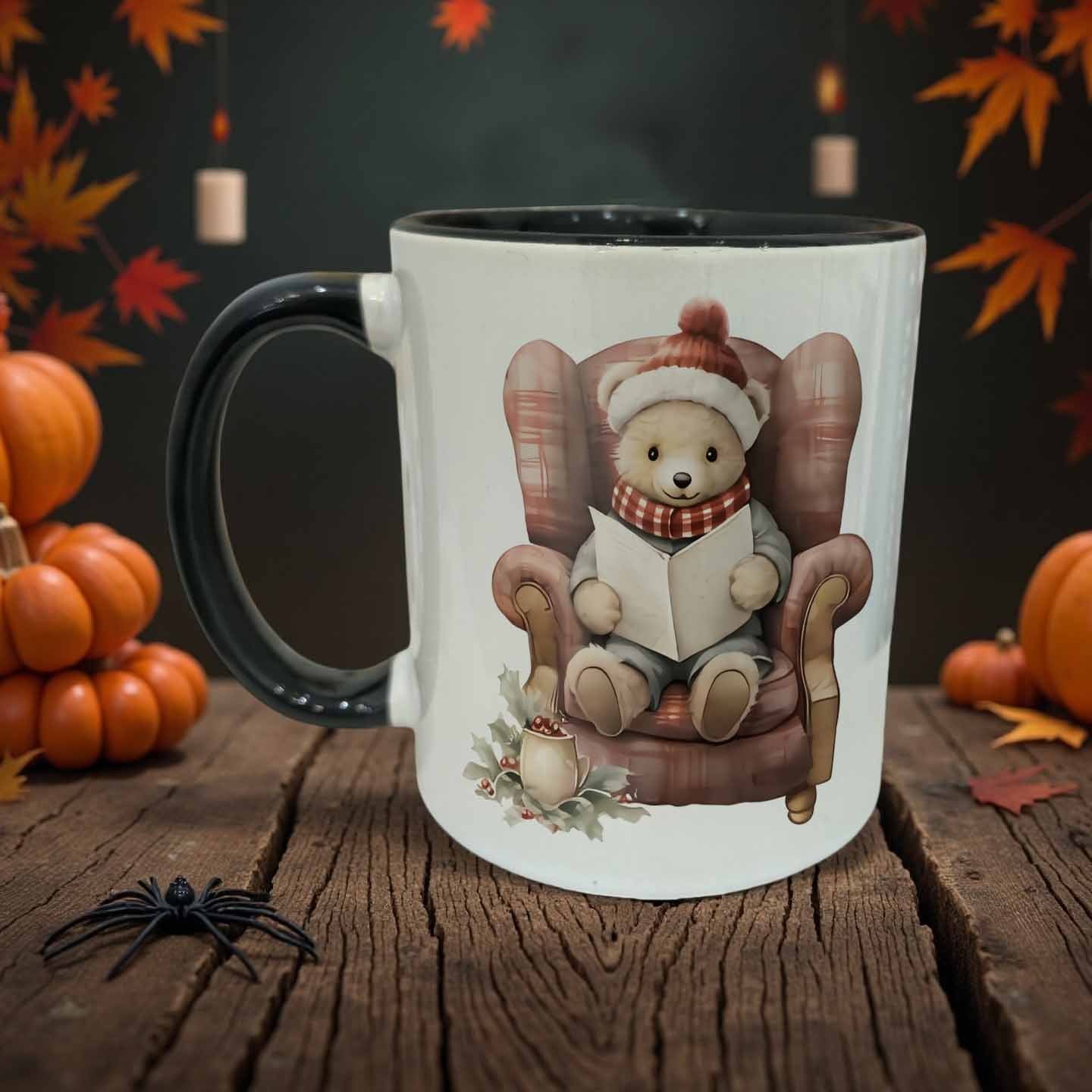 Tailorly Black Accent 11 oz Mug - duck adventure