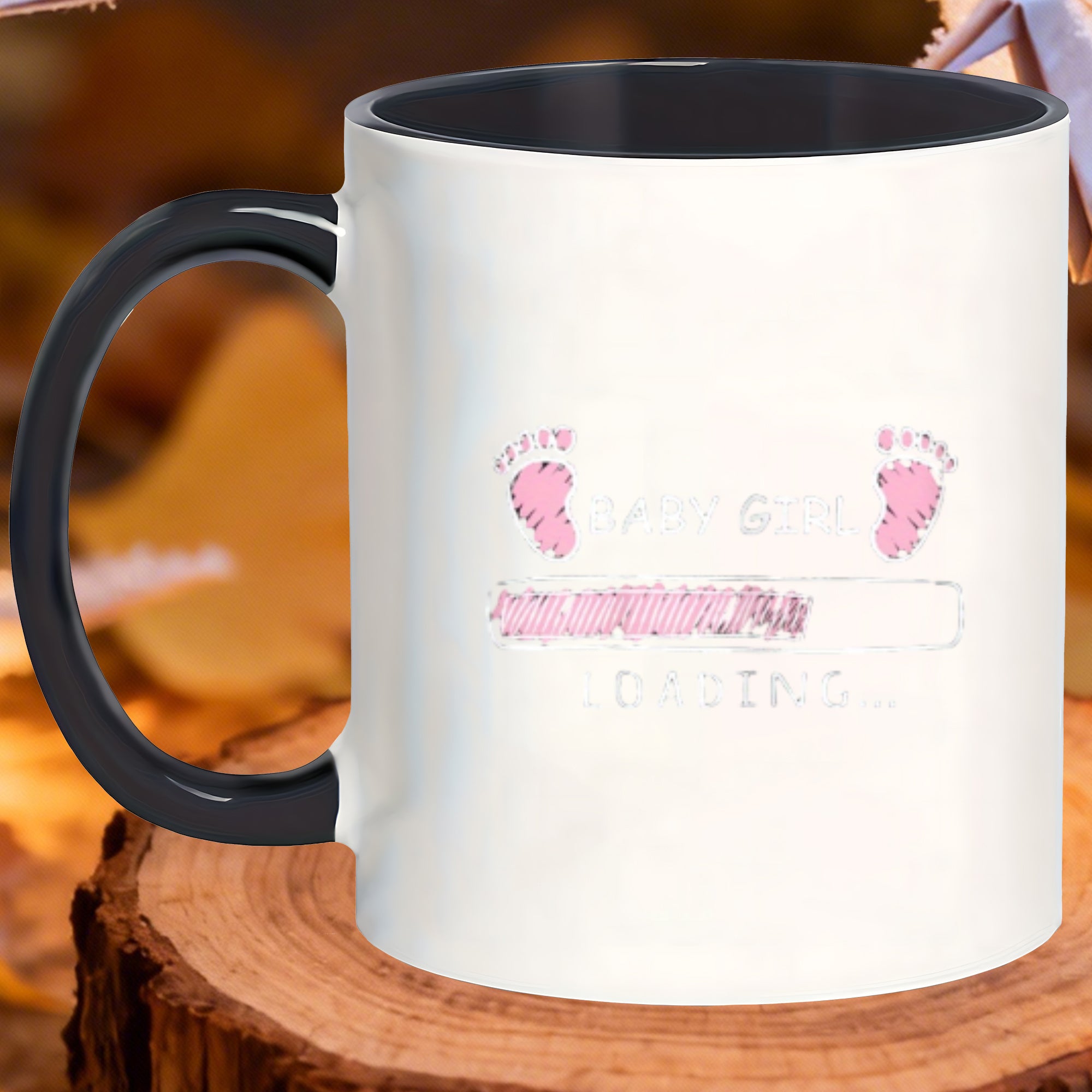 Tailorly Black Accent 11 oz Mug - durable ceramic microwave safe coffee mugs shakes backyard lemonade bedtime chamomile_857b410140bf484faac1c7428be9c885