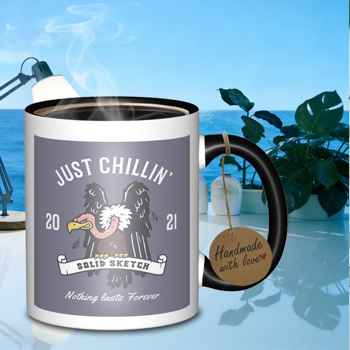 Tailorly Black Accent 11 oz Mug - sketchmug stoneware smooth edition for businessprofessionals_96bbf5d9fd1c49cd8246fc5a00d145d9