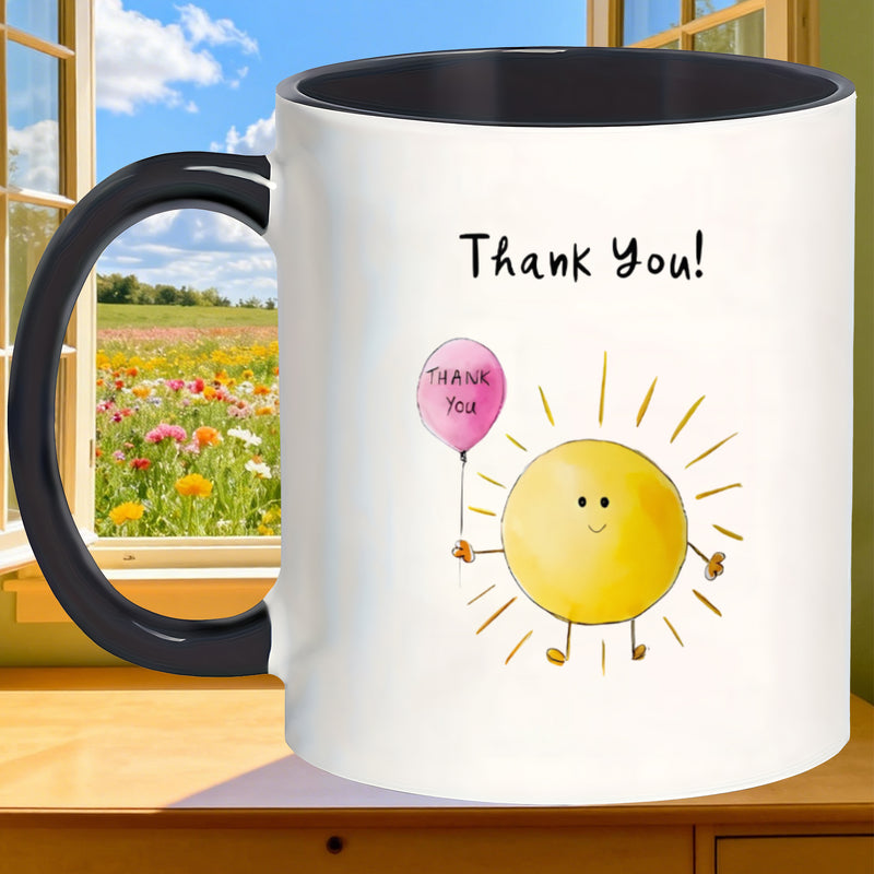 Tailorly Black Accent 11 oz Mug - thank you for the smooth end and unique with and are perfect for birthday celebrations at home or the