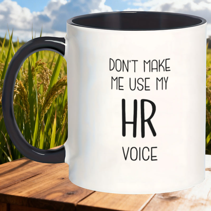 Tailorly Black Accent 11 oz Mug - dont for or the office