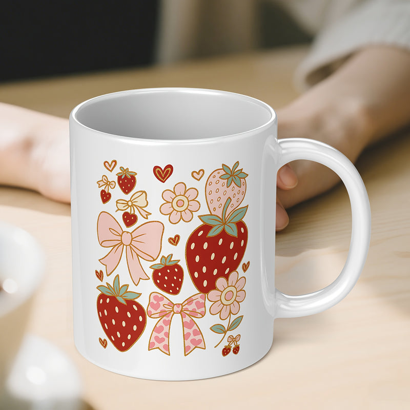 Tailorly White Ceramic 11 oz Mug - printable photo text and brand promotion