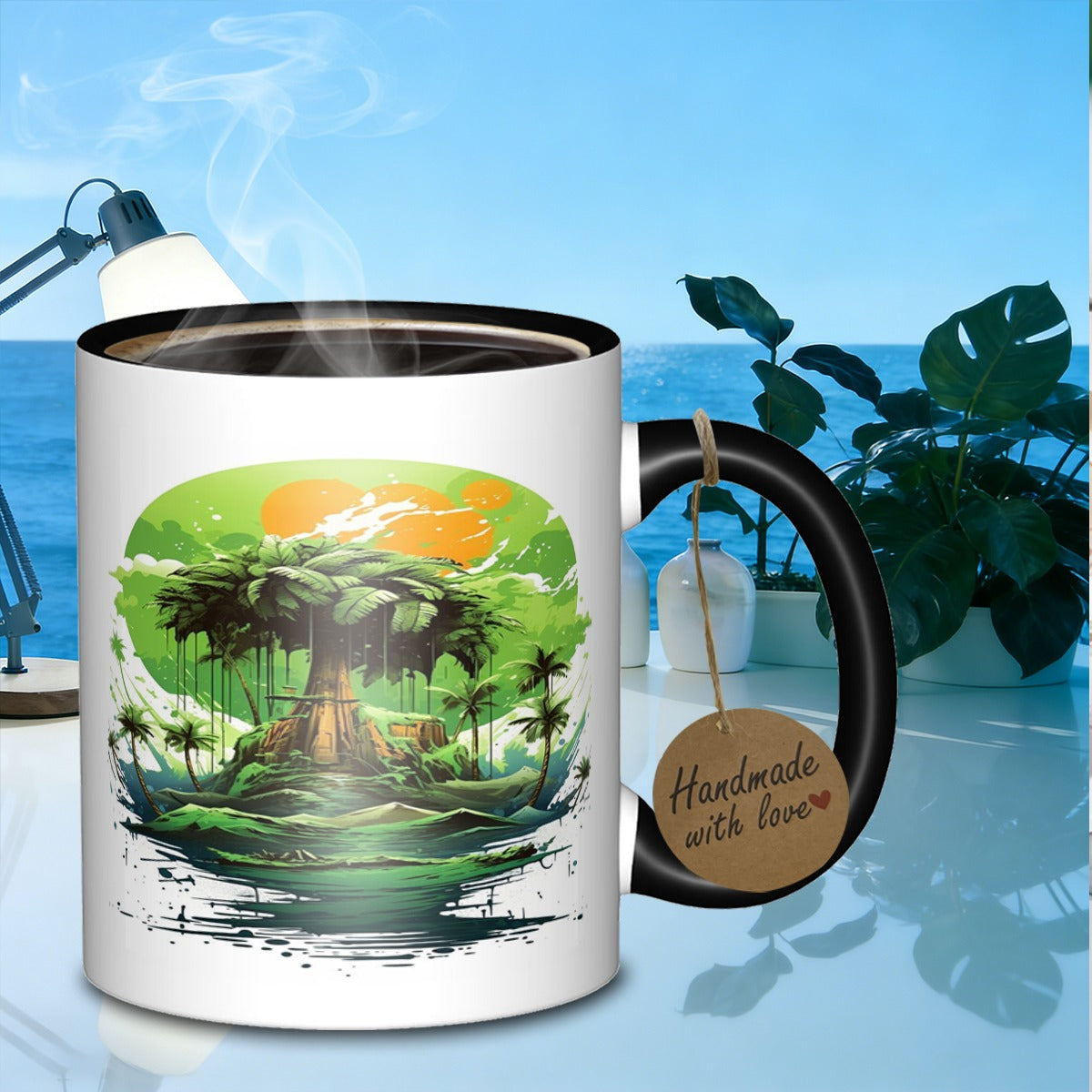 Tailorly Black Accent 11 oz Mug - galaxy