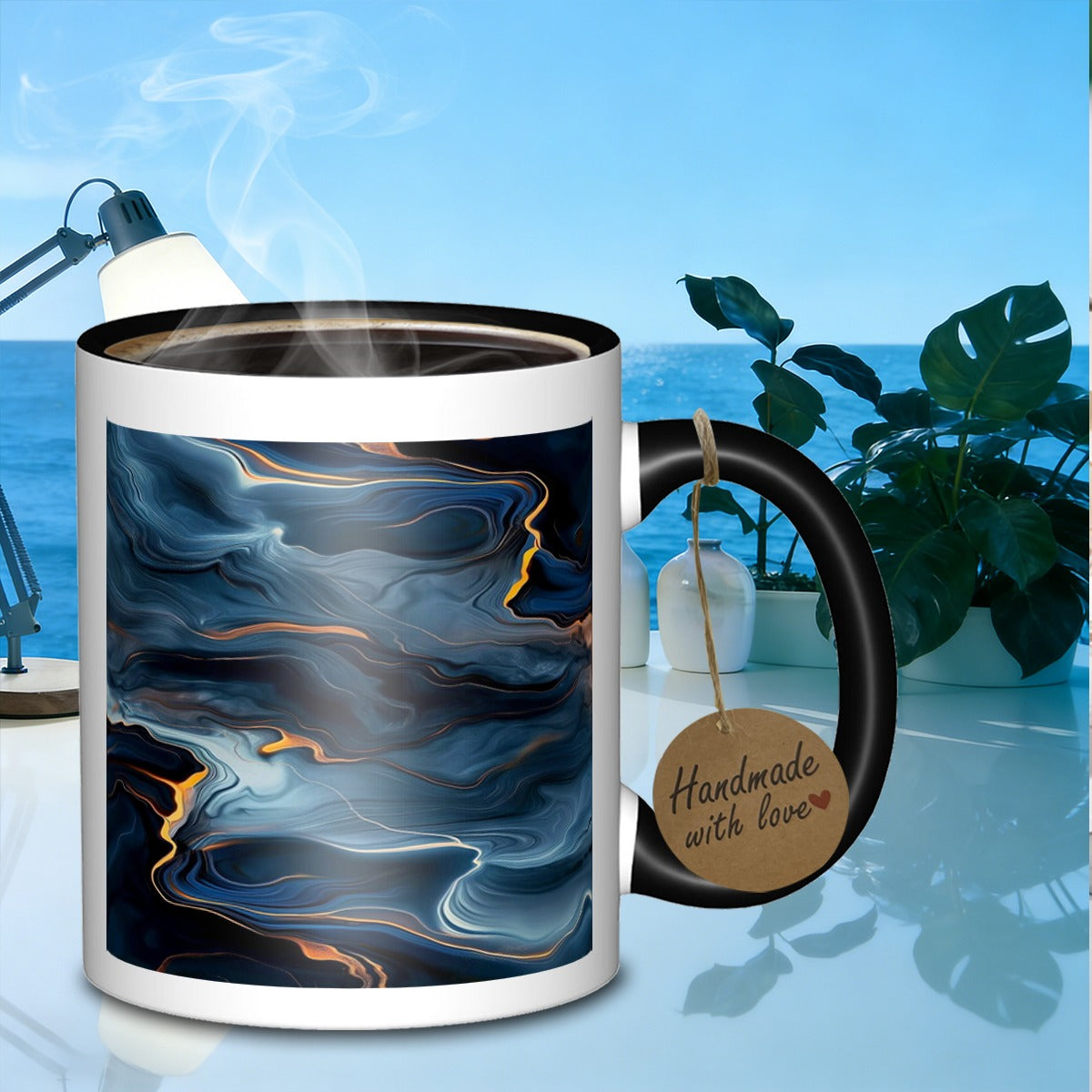 Tailorly Black Accent 11 oz Mug - galaxy