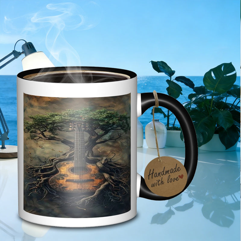 Tailorly Black Accent 11 oz Mug - copper easy edition of roots mug for art enthusiasts_0307933a334140709c86681554534f6f