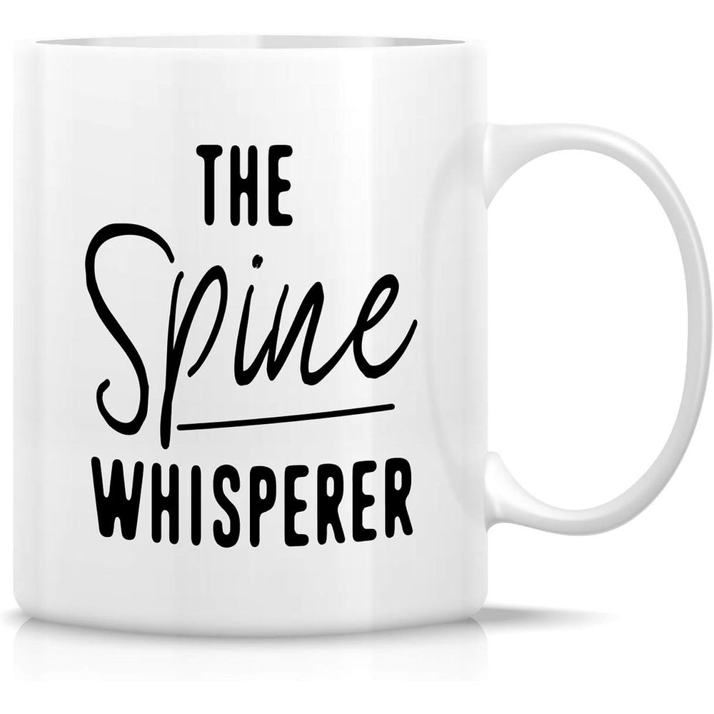 Tailorly White Ceramic 11 oz Mug - spine illustration