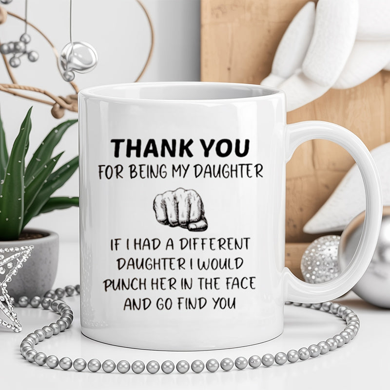 Tailorly White Ceramic 11 oz Mug - 1pc insulating ceramic mug emotional gift suitable for daughters golfers birthdays christmas secret christmas gifts
