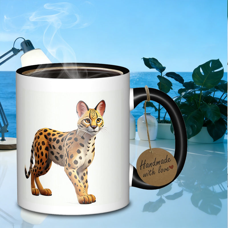 Tailorly Black Accent 11 oz Mug - cat