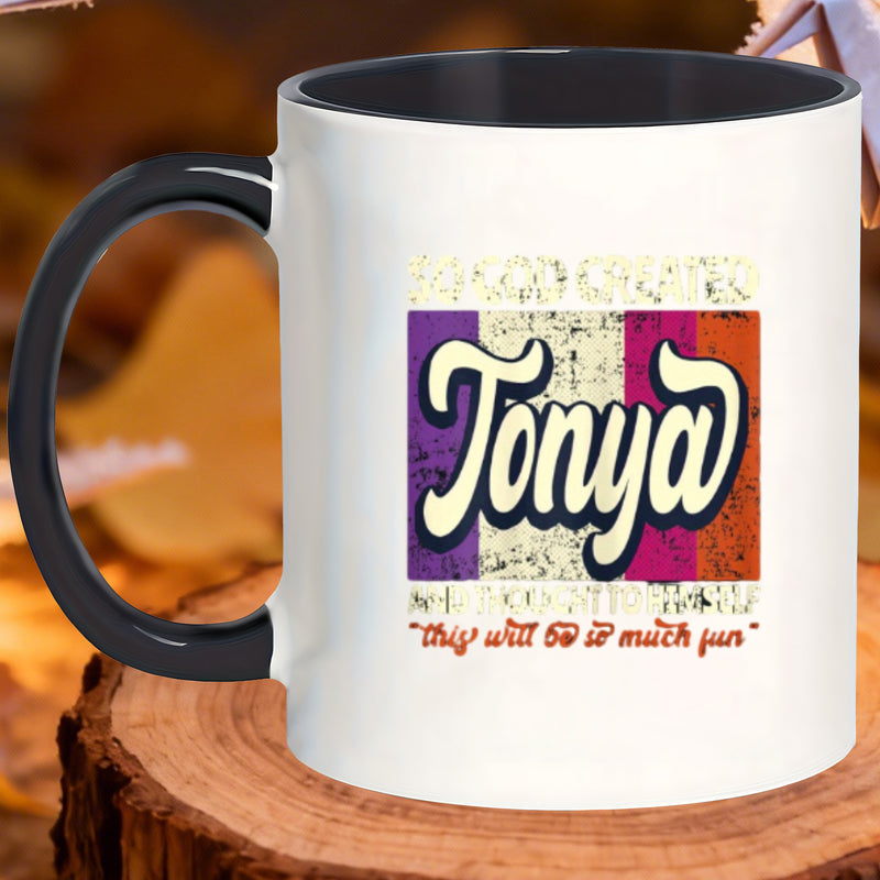 Tailorly Black Accent 11 oz Mug - ergonomically designed mugs with a comfortable for coffee in the tea at the dinner table or while watching a