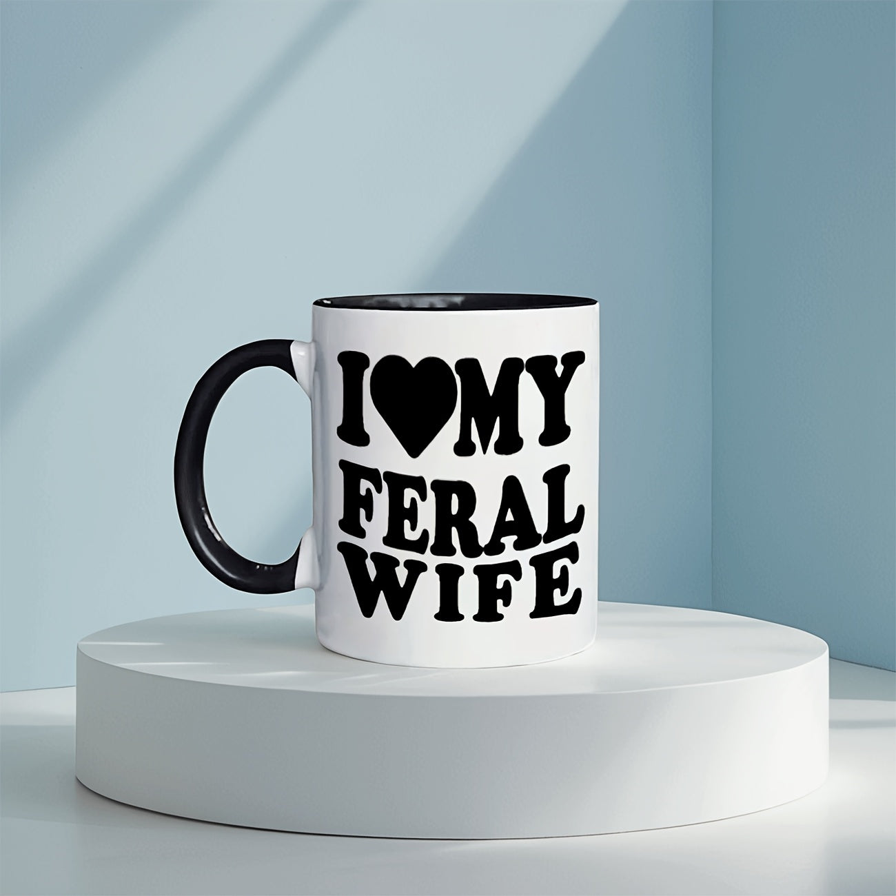 Tailorly Black Accent 11 oz Mug - romantic wife text