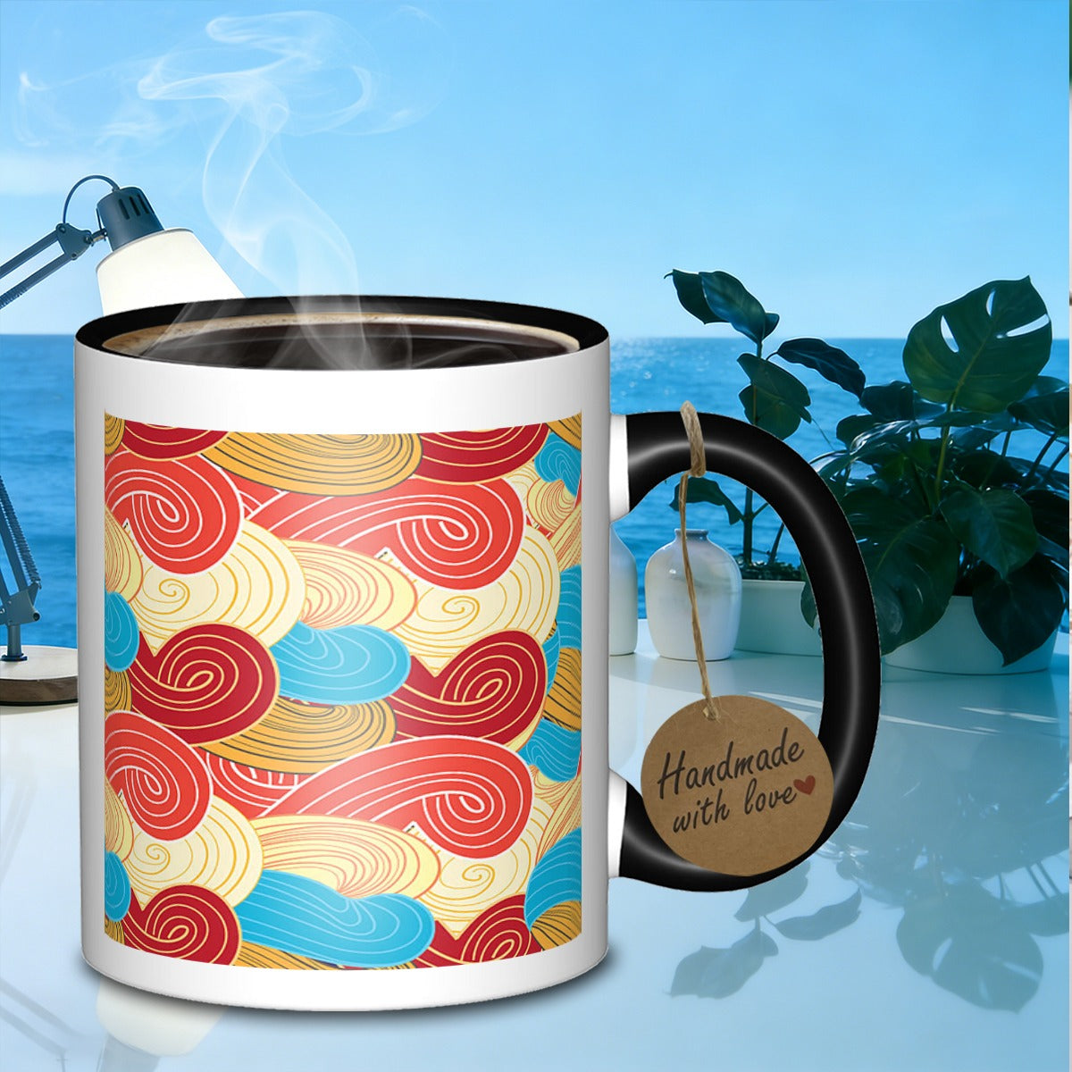 Tailorly Black Accent 11 oz Mug - outdoor picnics