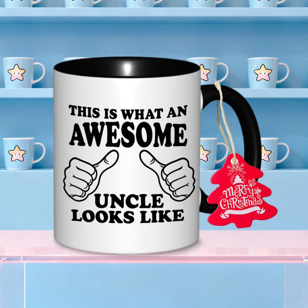 Tailorly Black Accent 11 oz Mug - humorous design