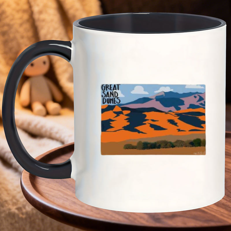 Tailorly Black Accent 11 oz Mug - reusable hot drink great dumes mugs shakes backyard lemonade bedtime chamomile_b9b32c442a314132aacbba7ac8642bc1