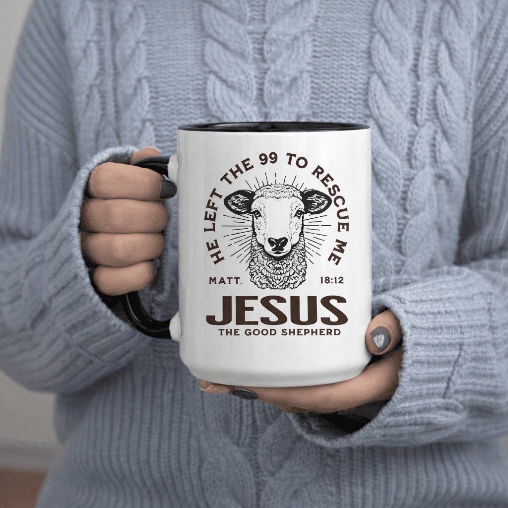 Tailorly Black Accent 11 oz Mug - Shepherd He Left to 11Oz Printed Ceramic Mug Coffee Mug Food Grade Ceramic Ceramic Microwave Safe Abstract Music