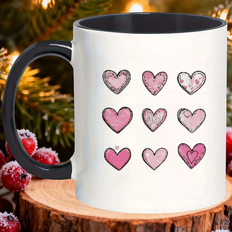 Tailorly Black Accent 11 oz Mug - novelty drinkware pattern