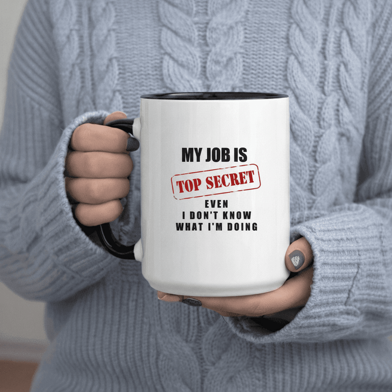 Tailorly Black Accent 11 oz Mug - Is What I m Doing