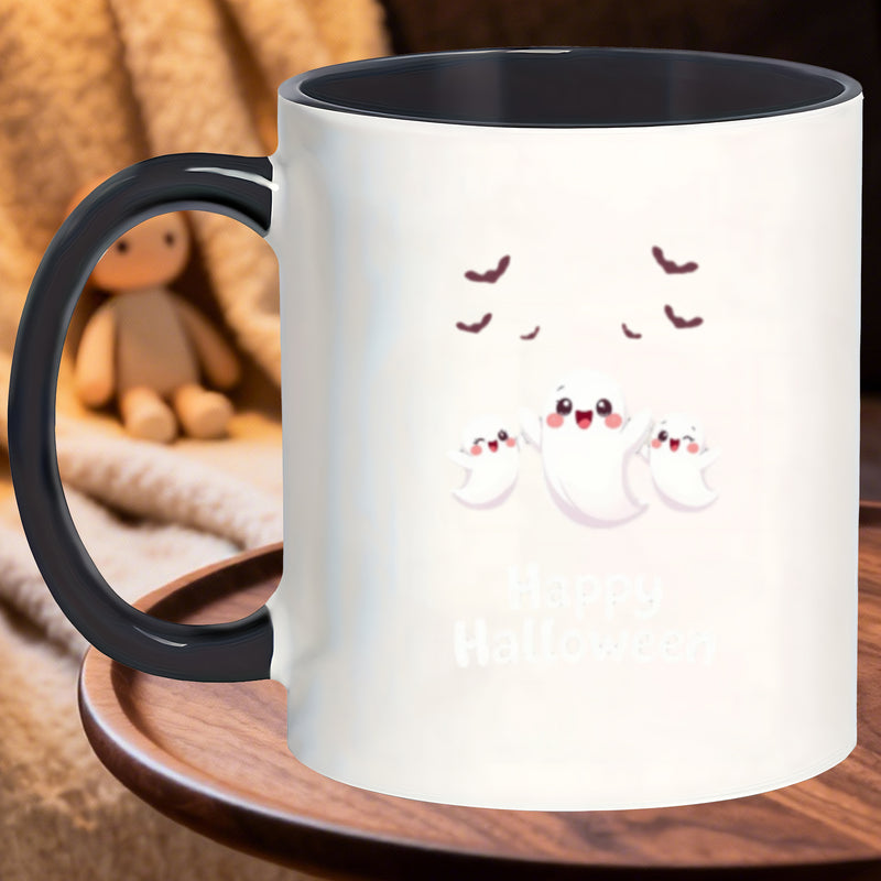Tailorly Black Accent 11 oz Mug - cute bat print