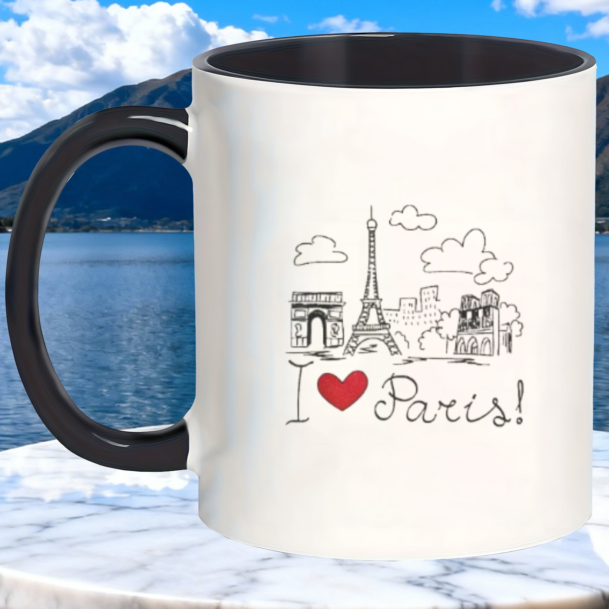 Tailorly Black Accent 11 oz Mug - durable for hot cold drinks hand mugs office home use_df5ae85a5bae40a1a8b748b12d9f5650