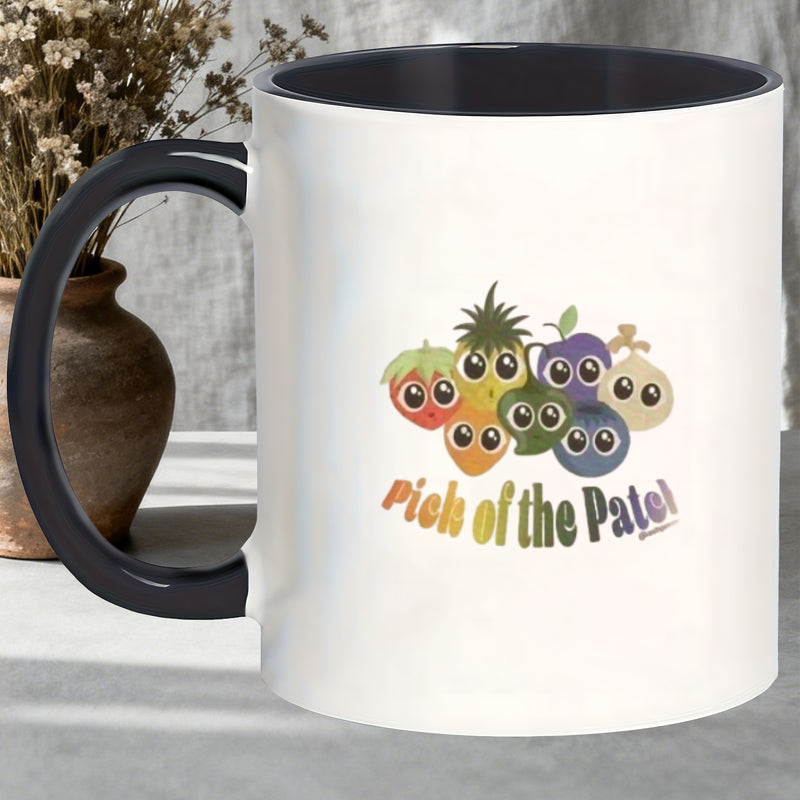 Tailorly Black Accent 11 oz Mug - sturdy thick walled camping mugs ideal for matcha while studying cider at harvest or _9e785f5c4c9144f88aeaa1431a27484f