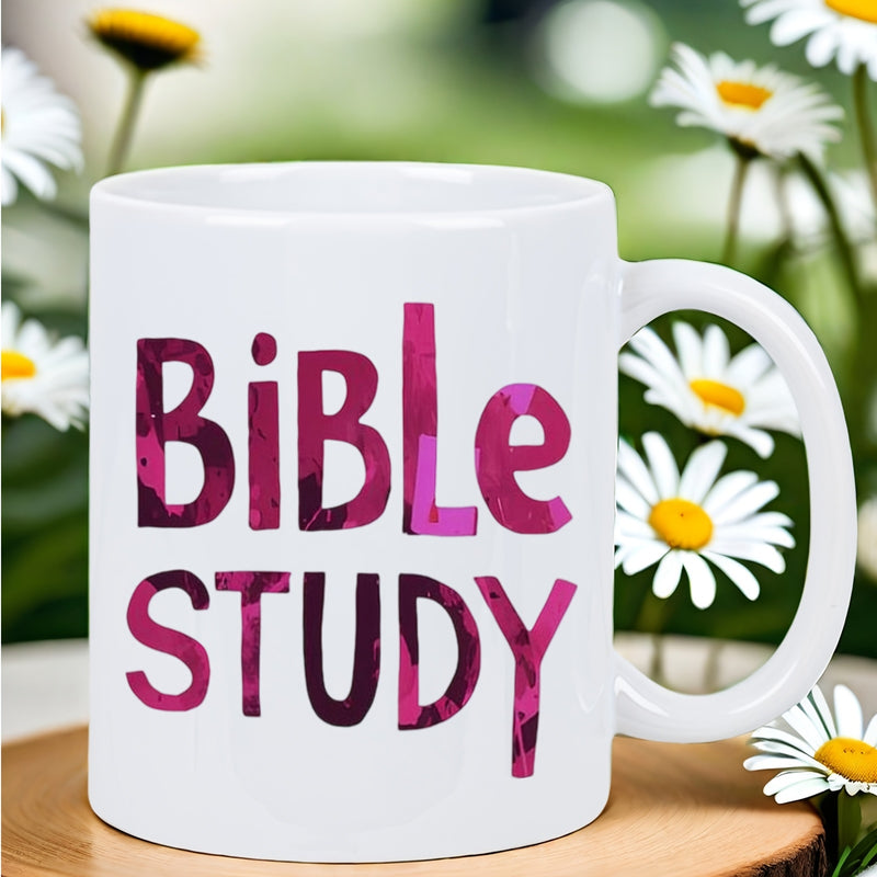 Tailorly White Ceramic 11 oz Mug - 1pc bible study ceramic mug golfers birthdays christmas humorous art reusable and dishwasher