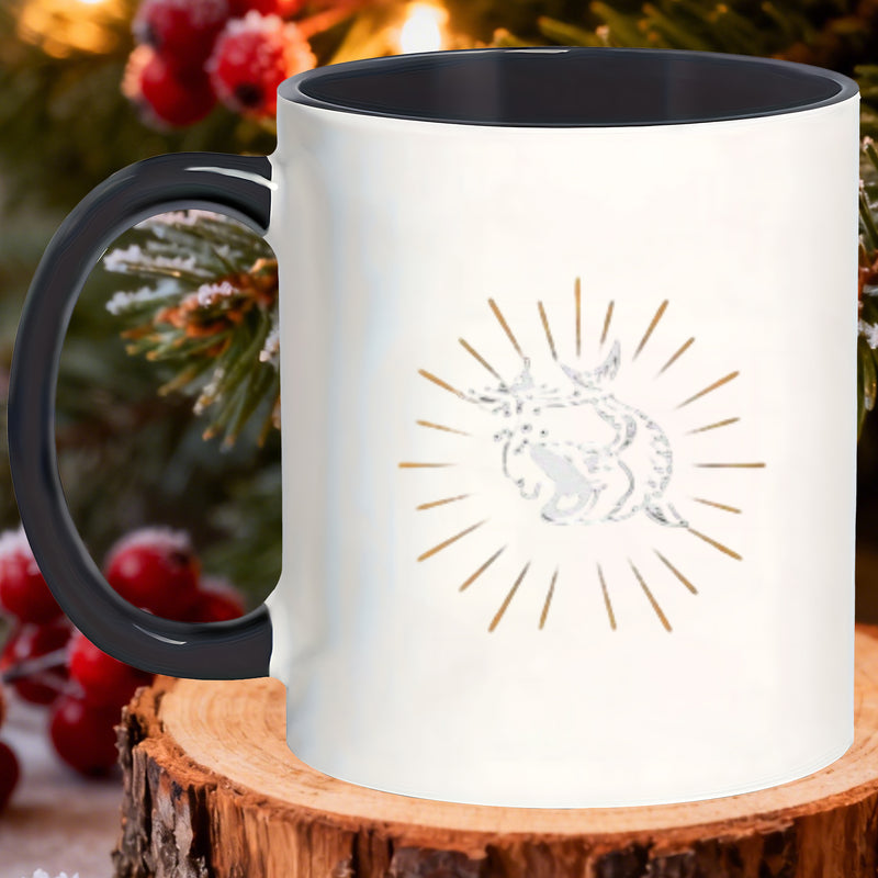 Tailorly Black Accent 11 oz Mug - koi