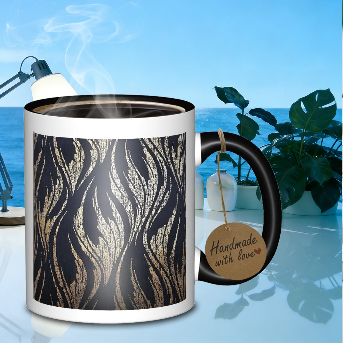 Tailorly Black Accent 11 oz Mug - galaxy