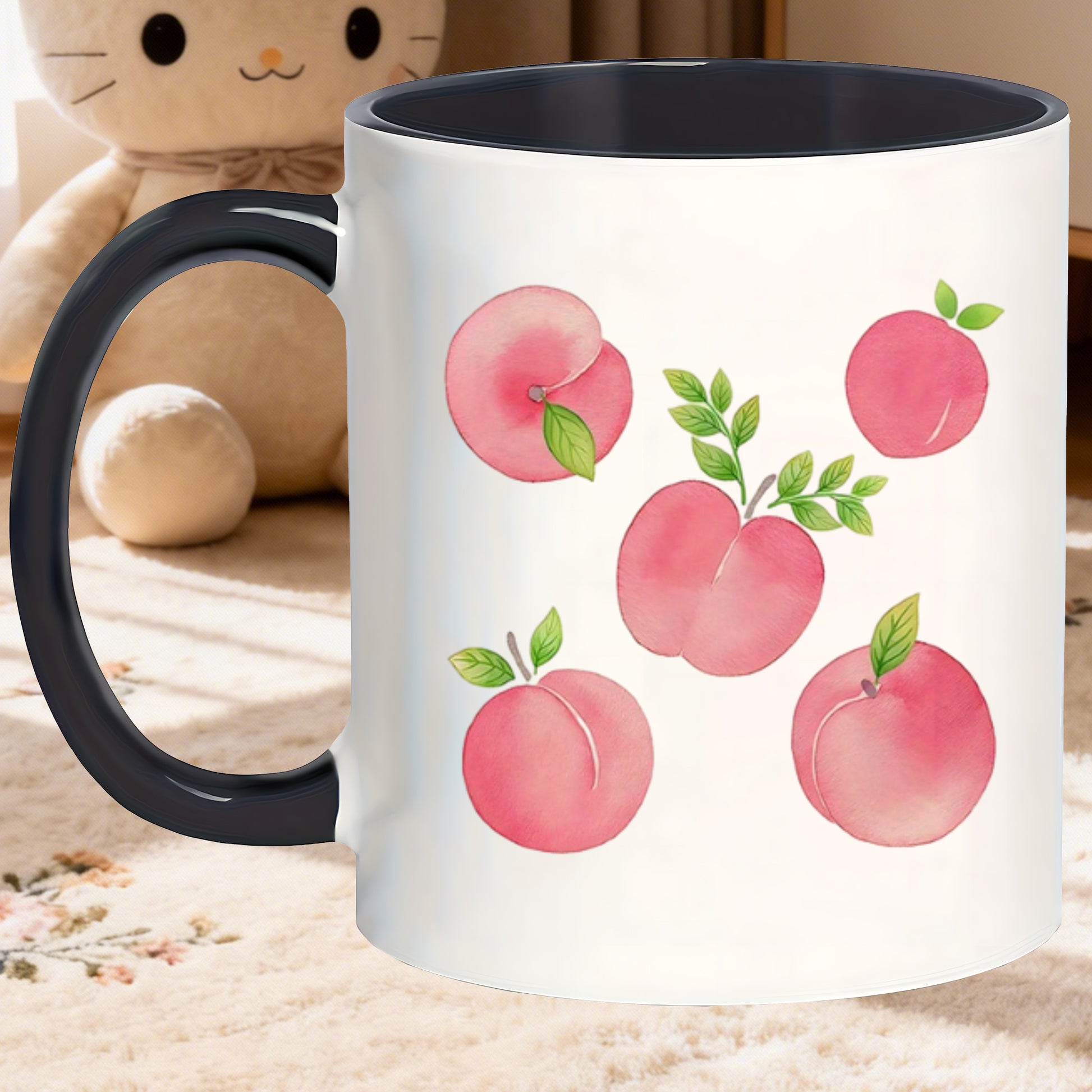 Tailorly Black Accent 11 oz Mug - fruit