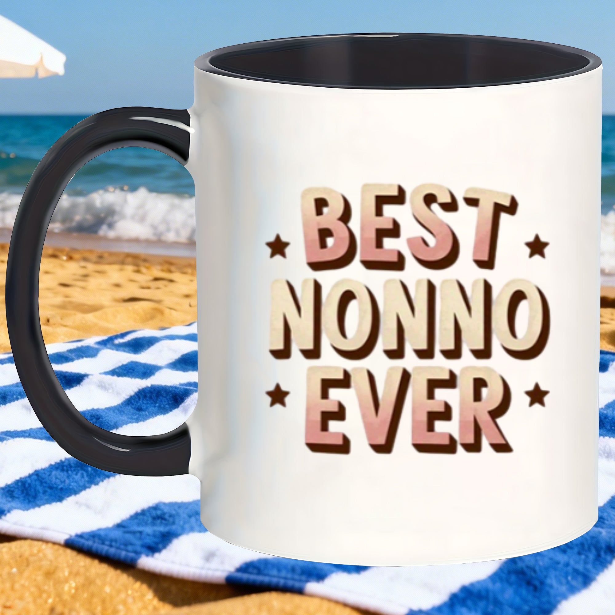 Tailorly Black Accent 11 oz Mug - stylish mugs for the best grandfather gift for birthdays _17bff9852c55404abd3c024aaa478251
