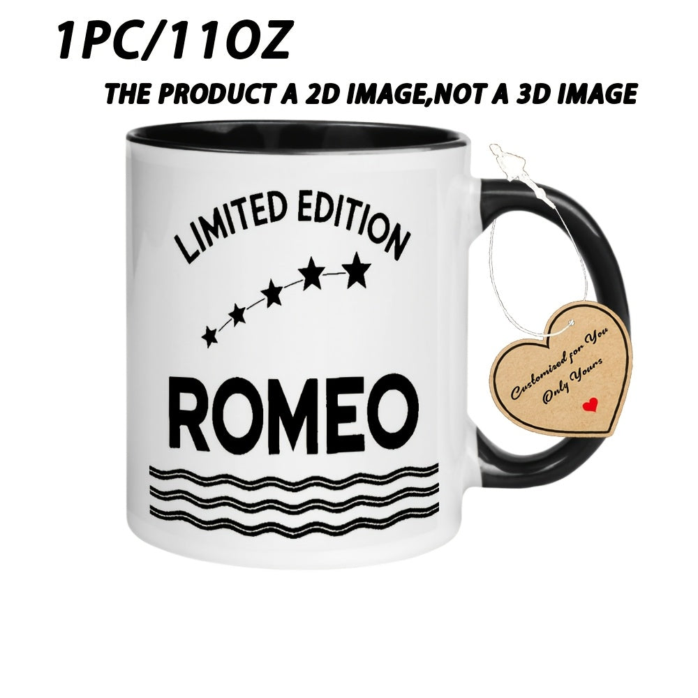 Tailorly Black Accent 11 oz Mug - EDITION 11Oz Ceramic Coffee Mug for Restaurant And Business Ideal Gift for Gifts for Women Mens