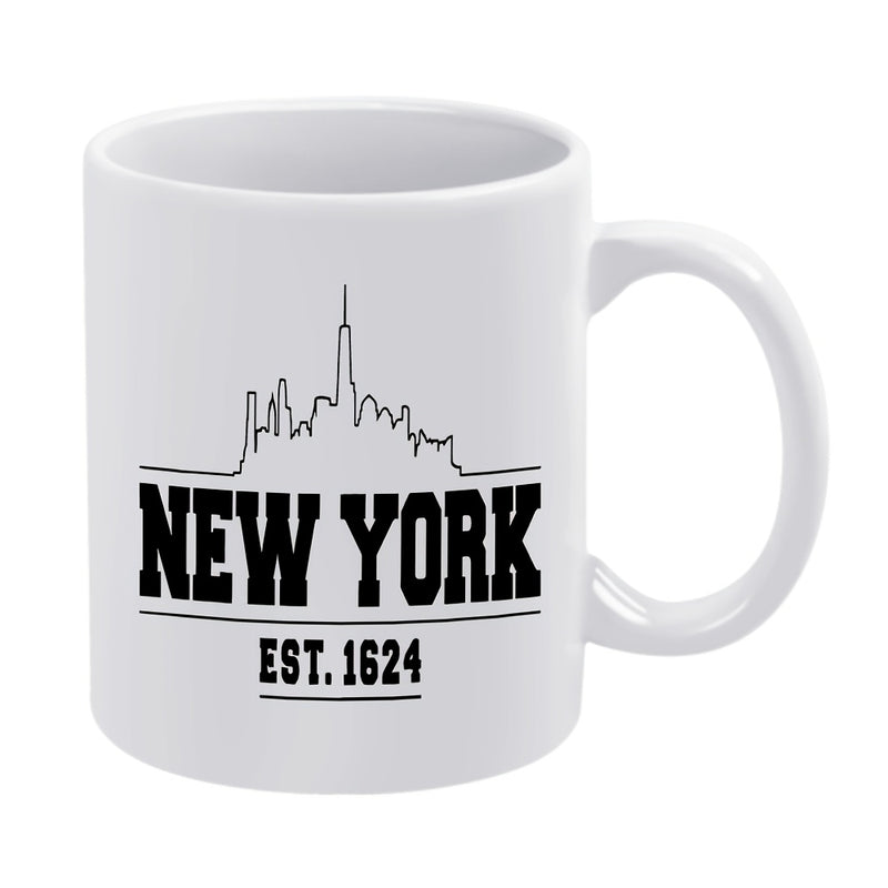 Tailorly White Ceramic 11 oz Mug - funny golf character design