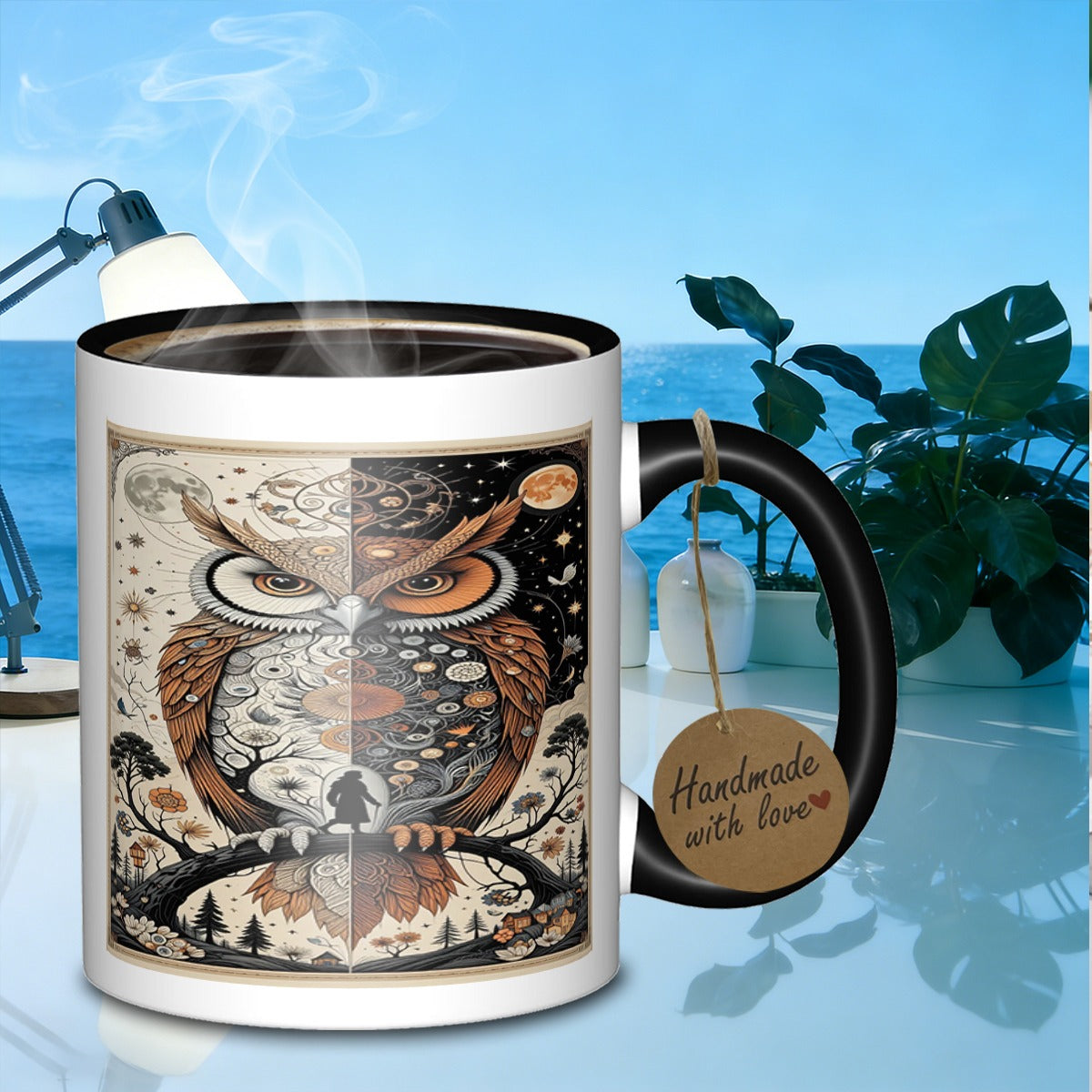 Tailorly Black Accent 11 oz Mug - stainless steel fancy mug featuring an designed for event organizers_783947617852450c887583e2a3f47fd2