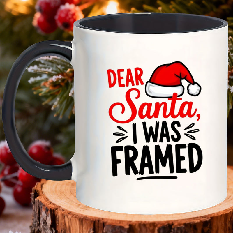 Tailorly Black Accent 11 oz Mug - crackle glaze