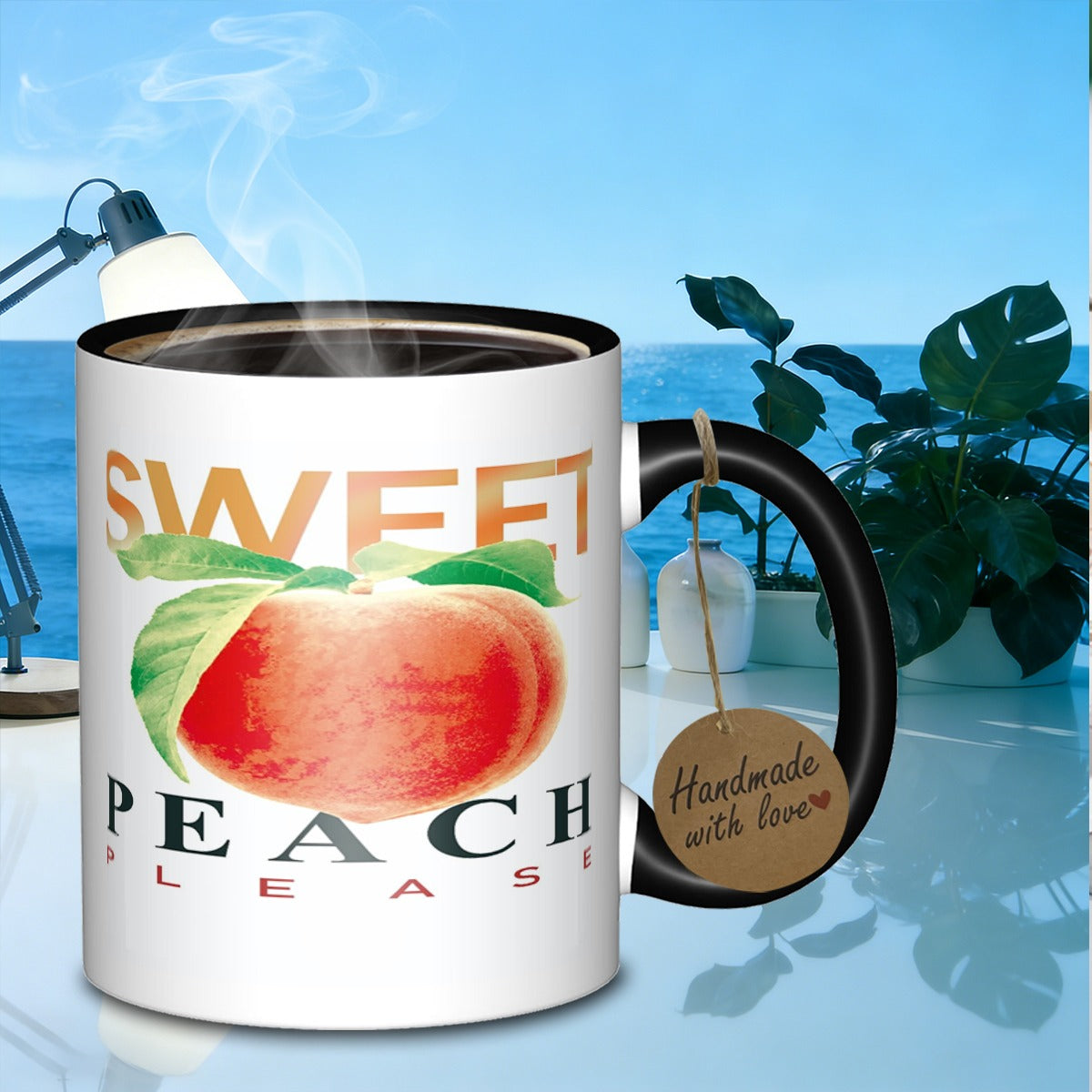 Tailorly Black Accent 11 oz Mug - pleasegleaming tidy daily use mug galaxy mug suitable for daily work outdoor trips travel and used as a