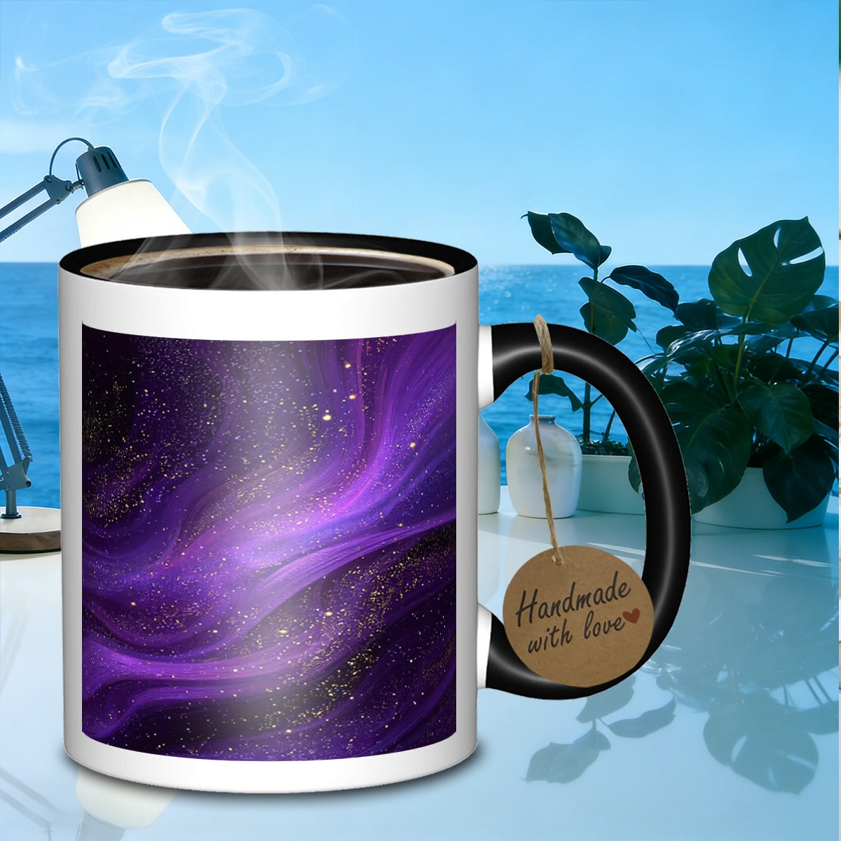 Tailorly Black Accent 11 oz Mug - vibrant design