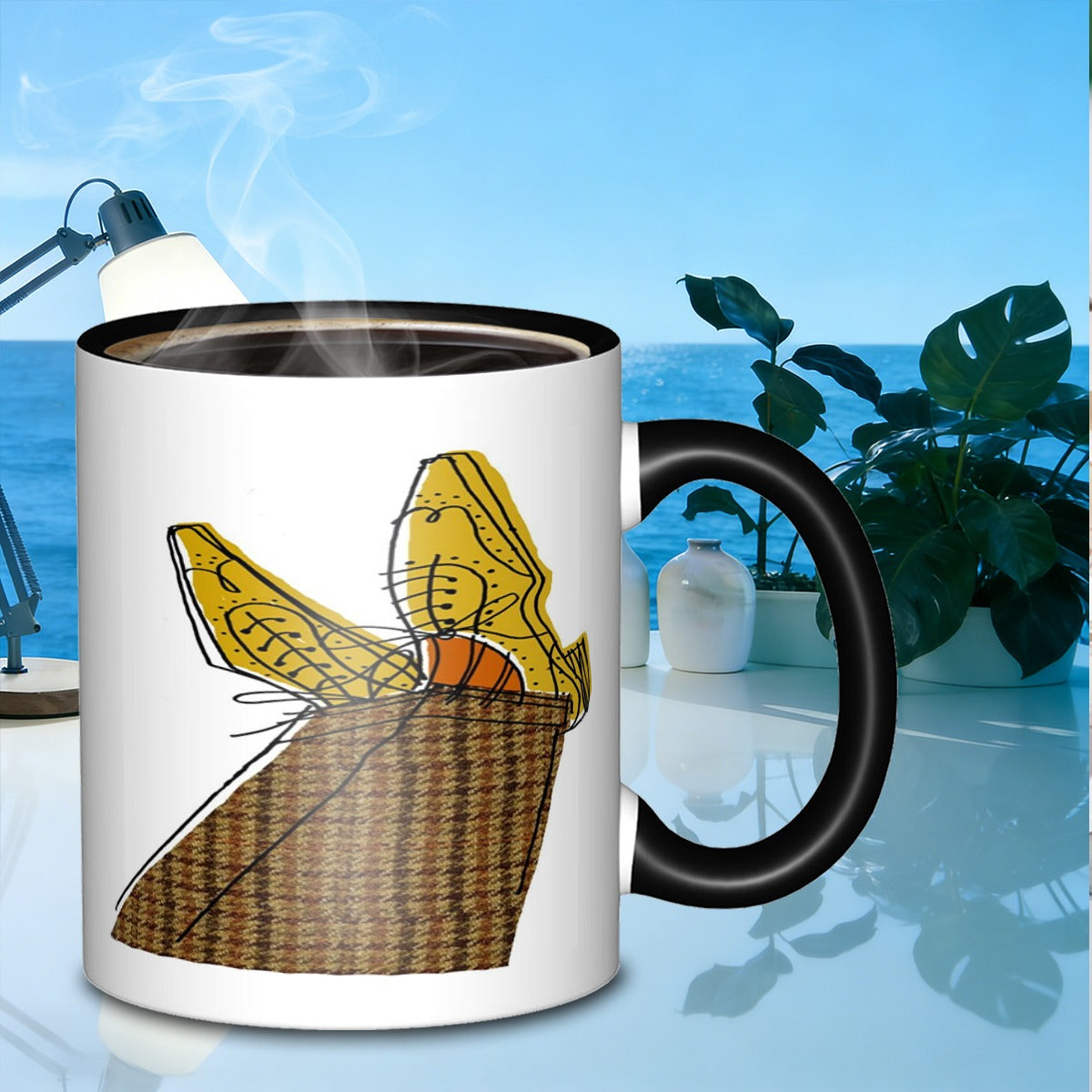 Tailorly Black Accent 11 oz Mug - dress shoes and trousersfantastic visual mug galaxy mug suitable for daily work outdoor trips travel and used as a