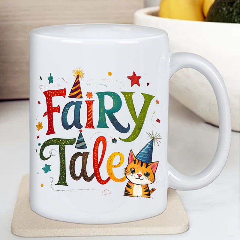 Tailorly White Ceramic 11 oz Mug - gingerbread