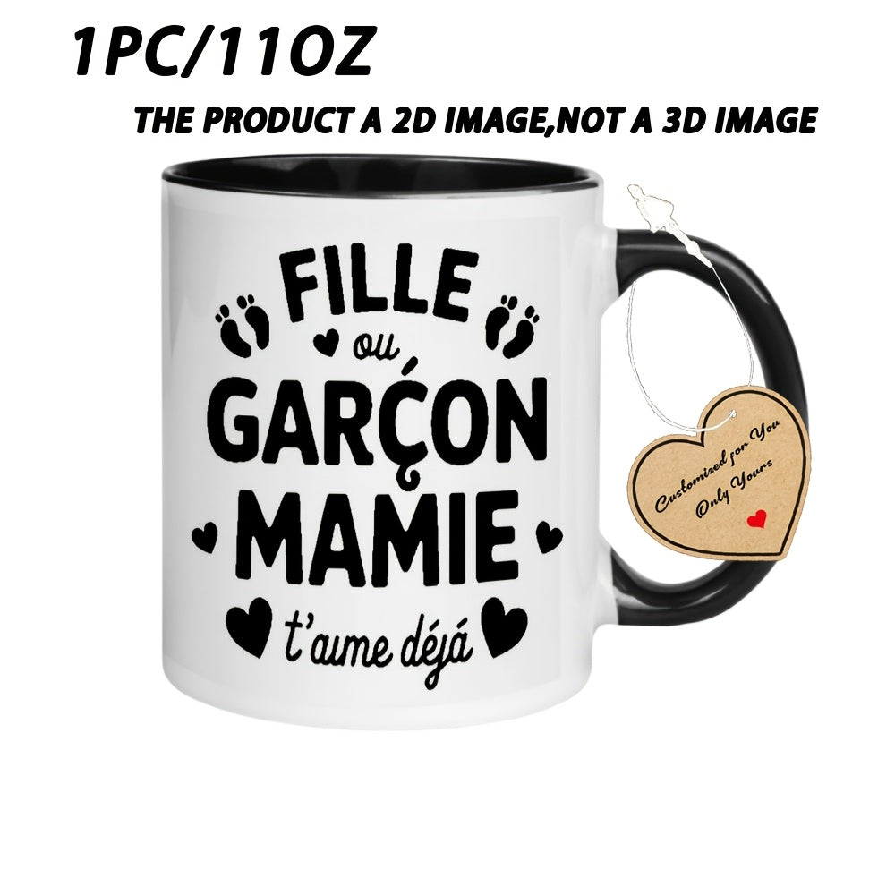 Tailorly Black Accent 11 oz Mug - Feet Hearts