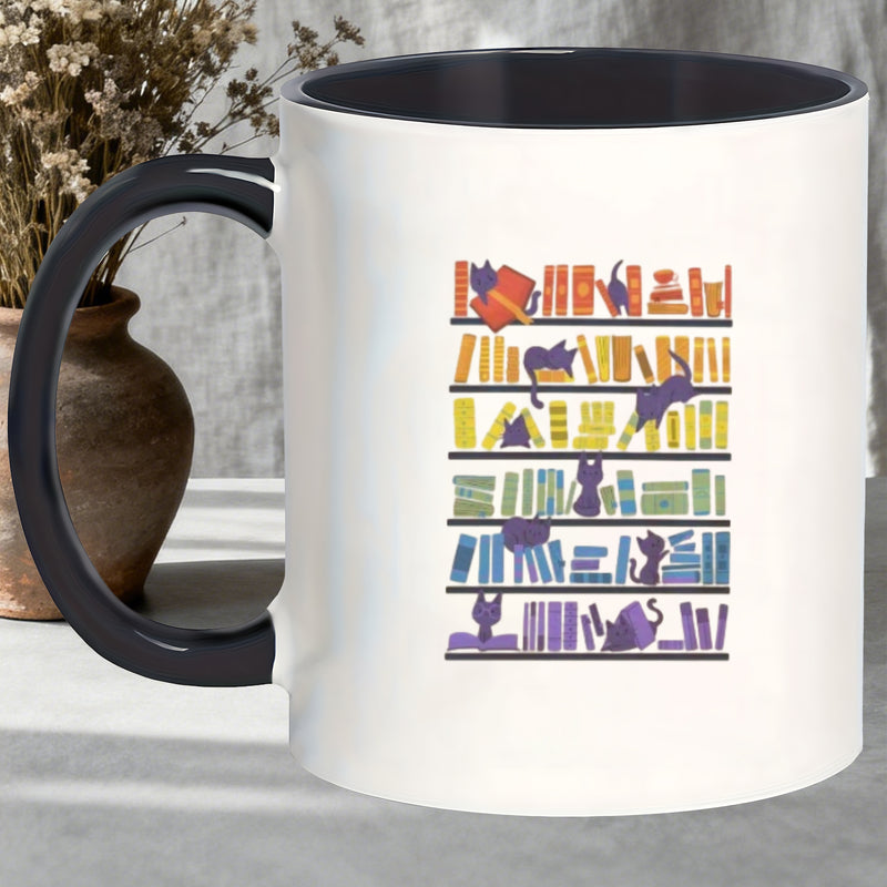Tailorly Black Accent 11 oz Mug - adorable kittens
