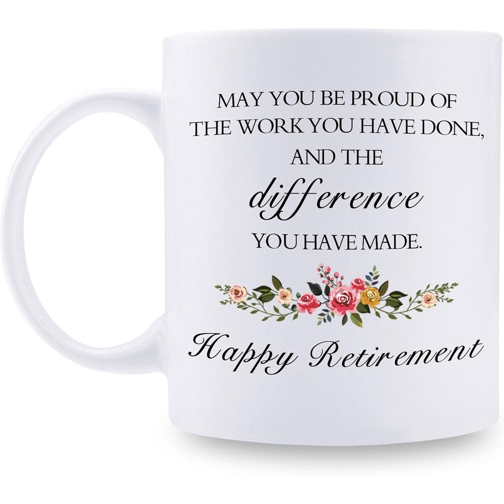 Tailorly White Ceramic 11 oz Mug - offers exquisite retirement gifts for for expressing gratitude to colleagues teachers nurses superiors mothers