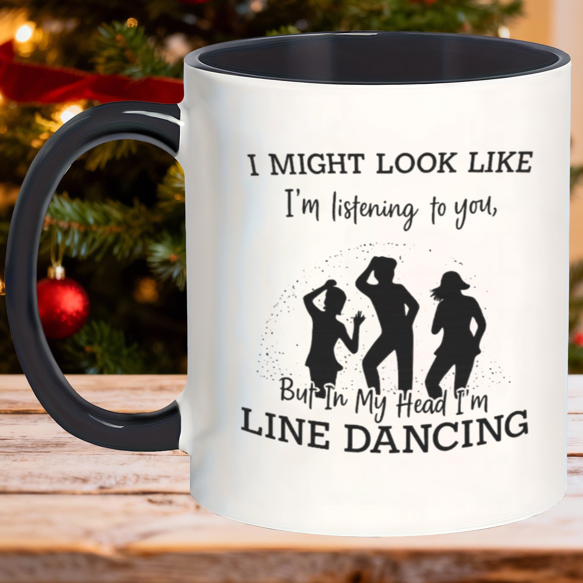 Tailorly Black Accent 11 oz Mug - ballroom dance