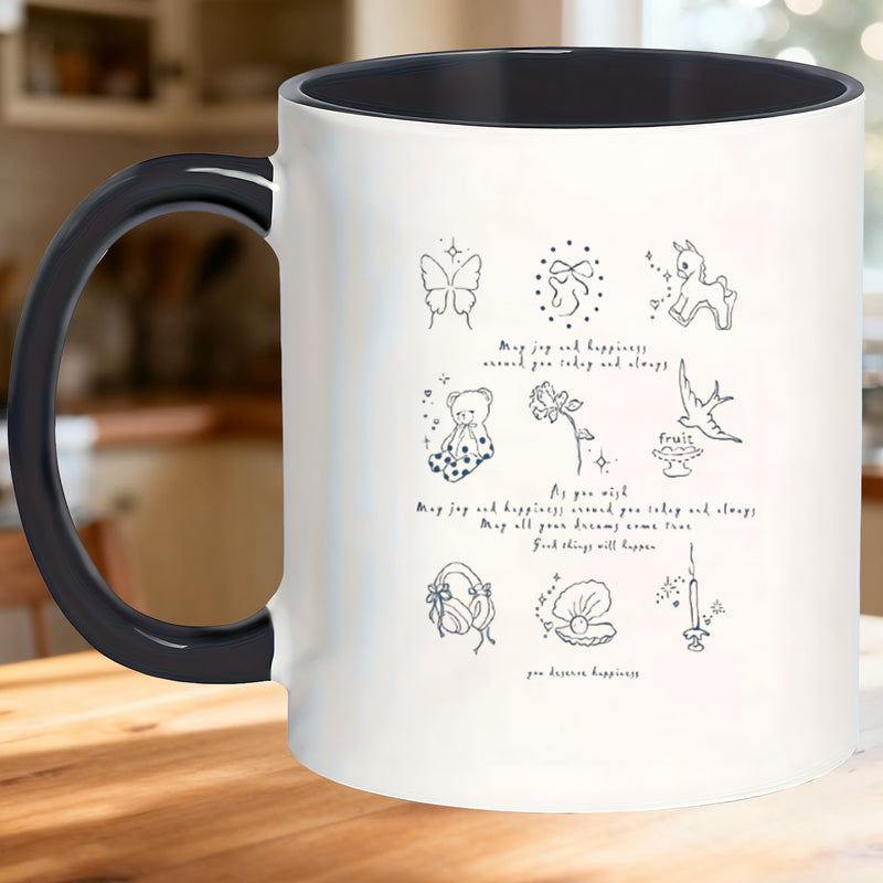 Tailorly Black Accent 11 oz Mug - element illustration