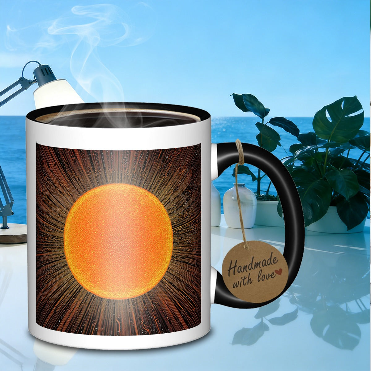 Tailorly Black Accent 11 oz Mug - solar circuit design