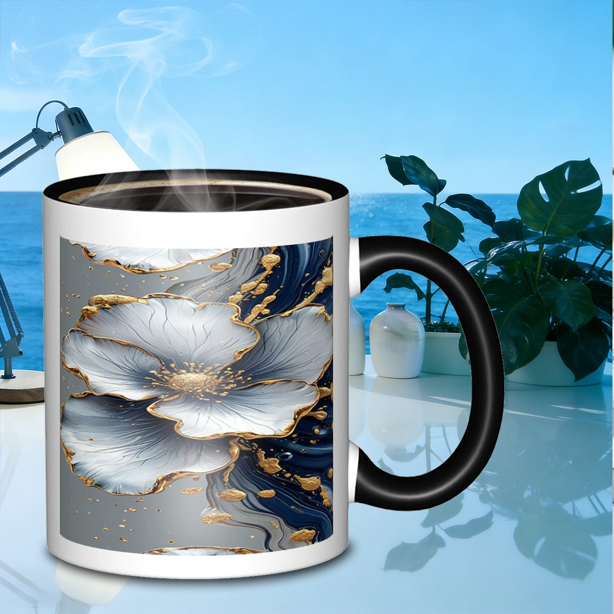 Tailorly Black Accent 11 oz Mug - mug with a tactile drinking mug everyday use it a great gift_fe5066cd473d493f8a4e4576060946a4