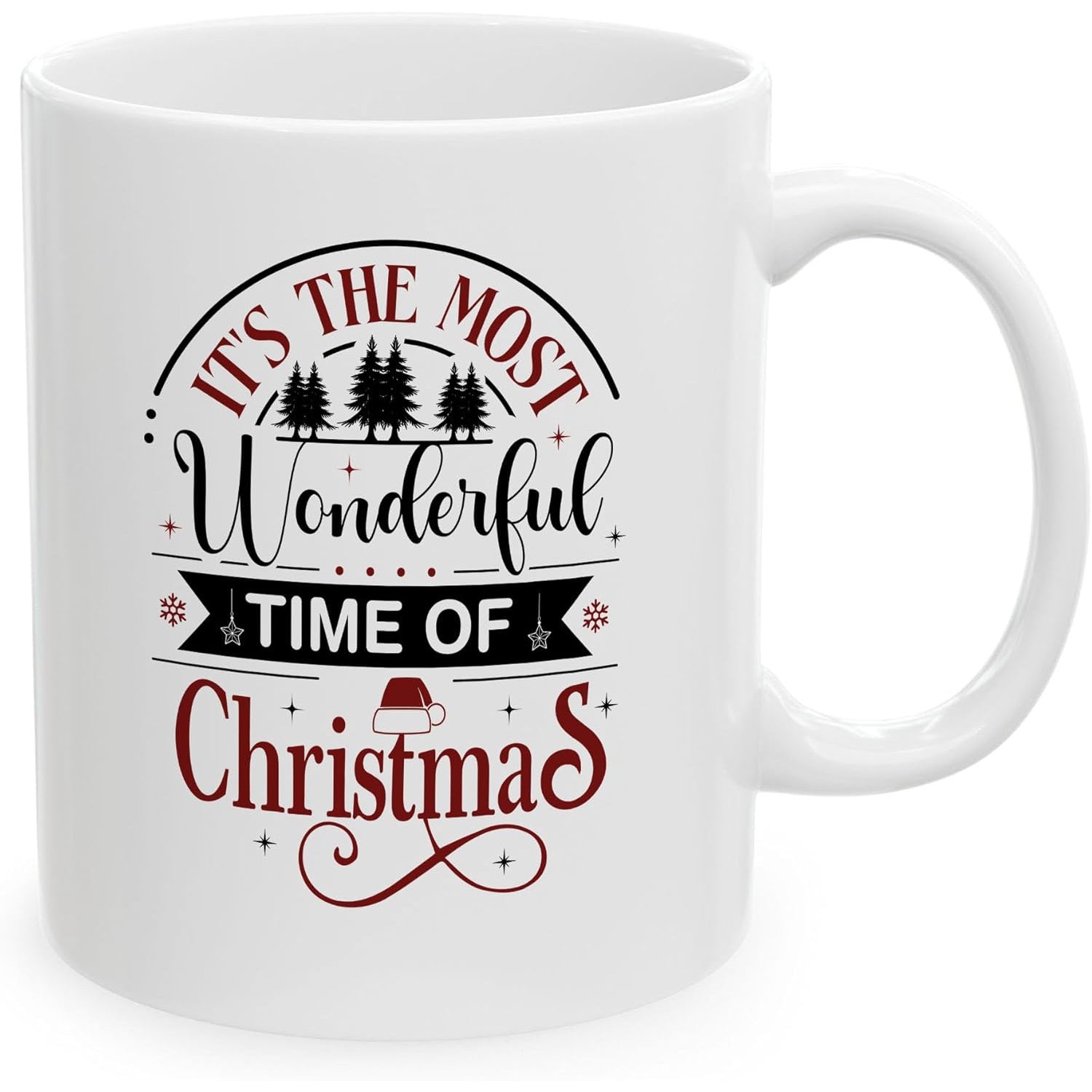 Tailorly White Ceramic 11 oz Mug - vintage christmas decoration